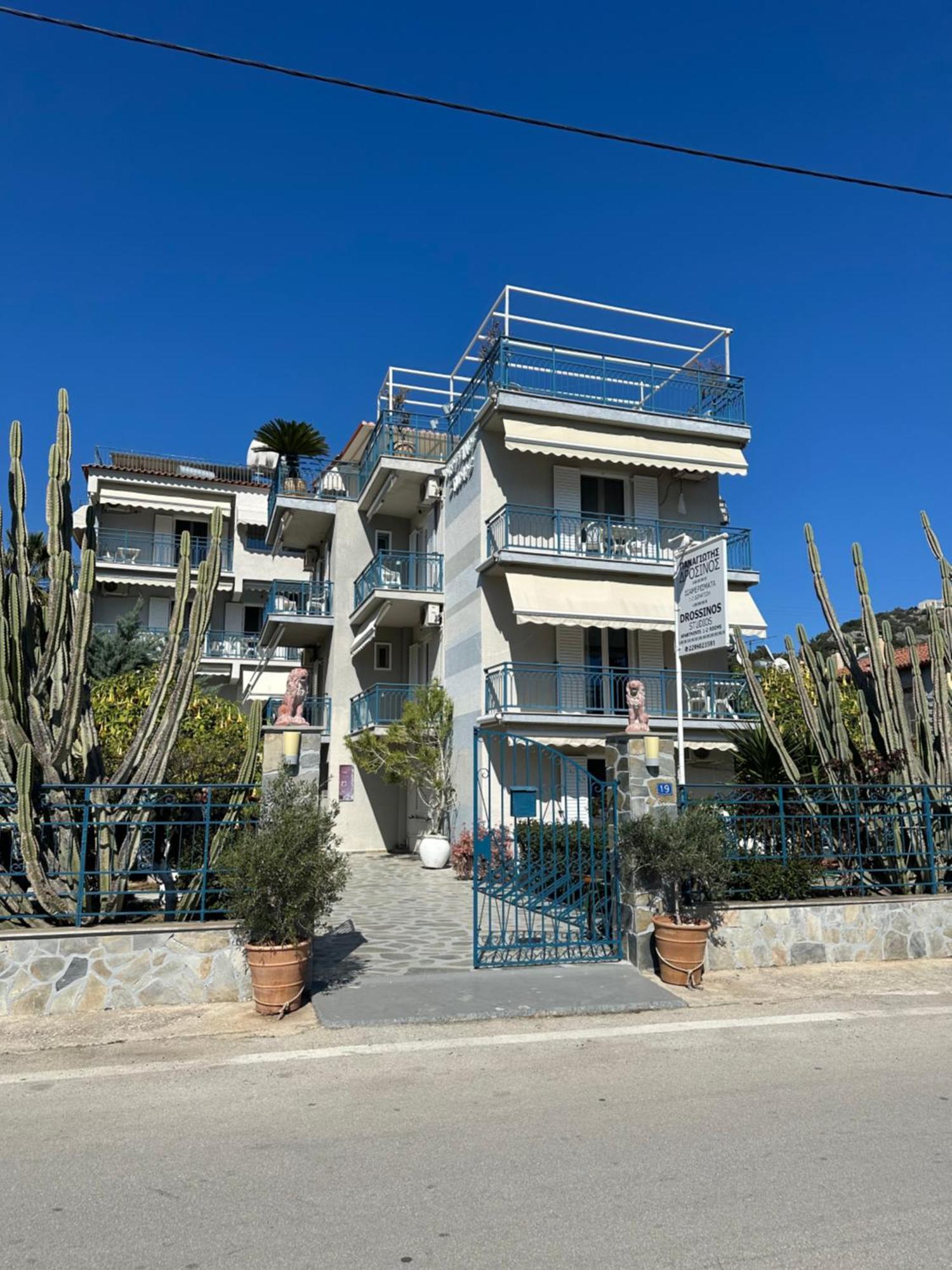 Drossinos Studios Poros Town Bagian luar foto